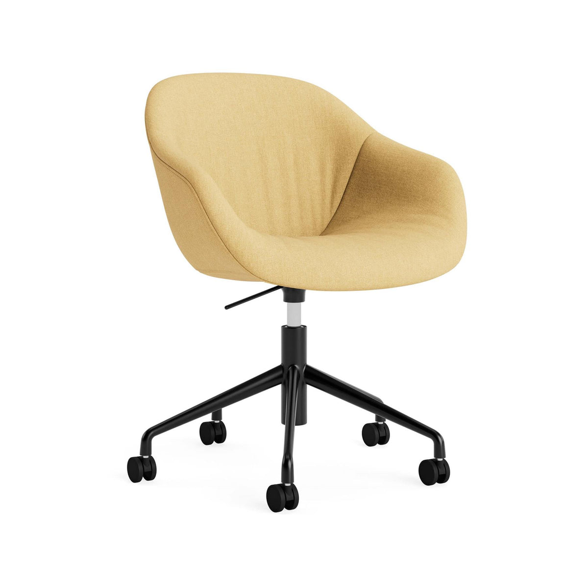 HAY AAC 253 Chair, Soft Upholstery - 5 Star Swivel Base, Gas Lift and Wheels