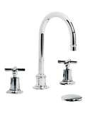 Lefroy Brooks Mh 1230 Mackintosh Tubular Three Hole Basin Mixer with Click-Up Waste