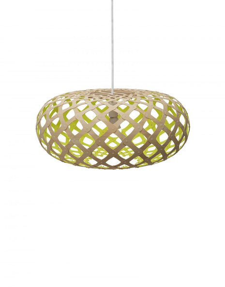Outlet David Trubridge Kina Pendant Light Coloured - 1 Side - Medium, Lime