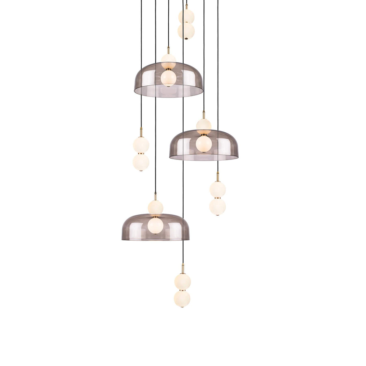 Marc Wood Echo Lamp & Shade Cluster Pendant Light