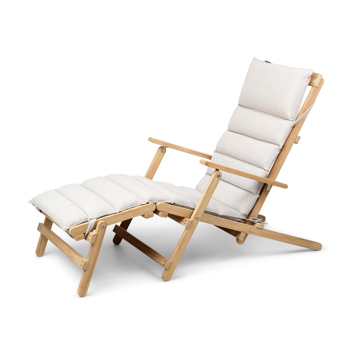 Carl Hansen & Son BM5565 Outdoor Deck Chair with Footrest