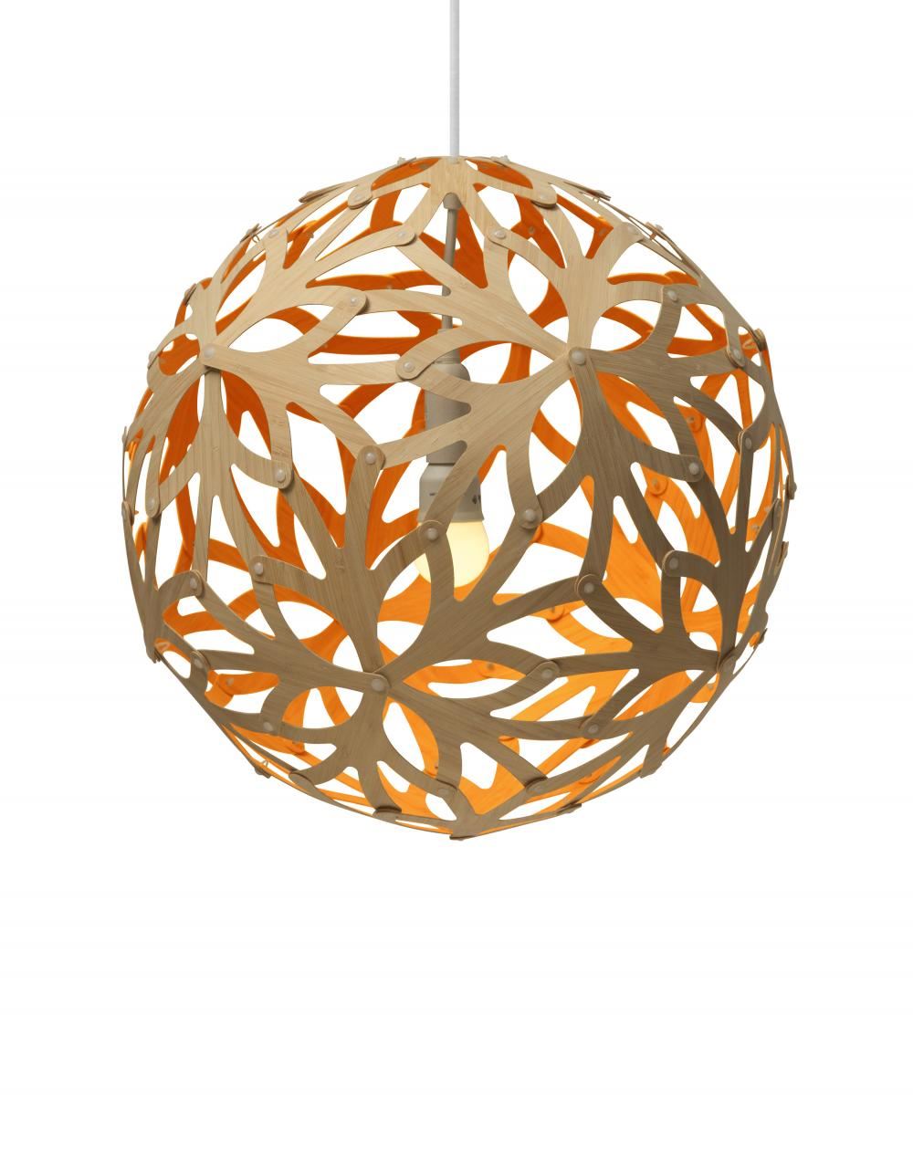 David Trubridge Floral Pendant Light Coloured - 1 Side