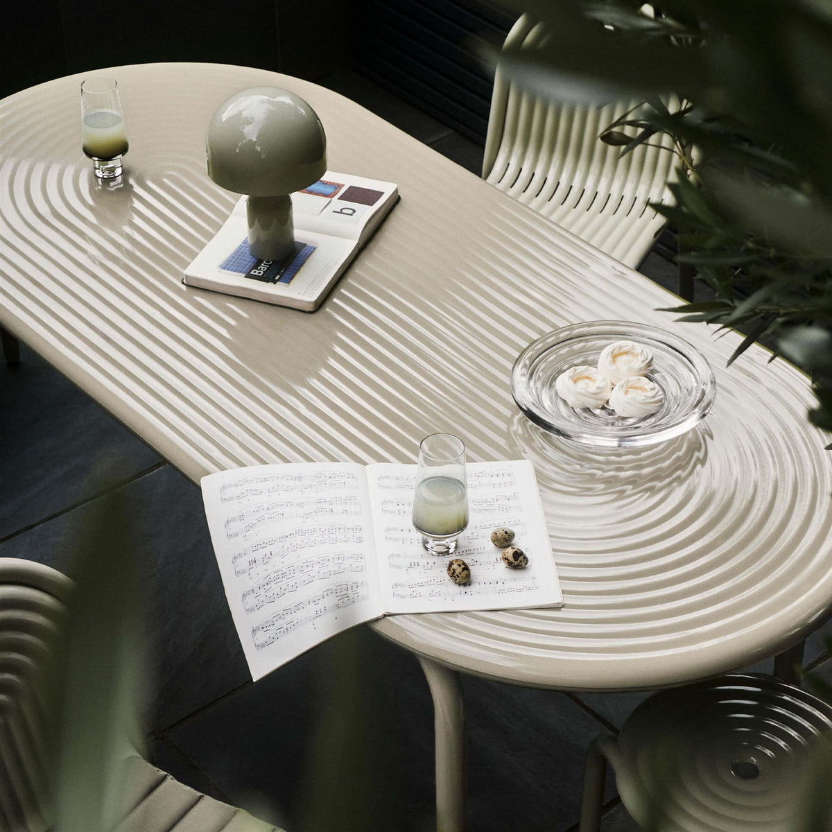 Tom Dixon Groove Obround Garden Dining Table