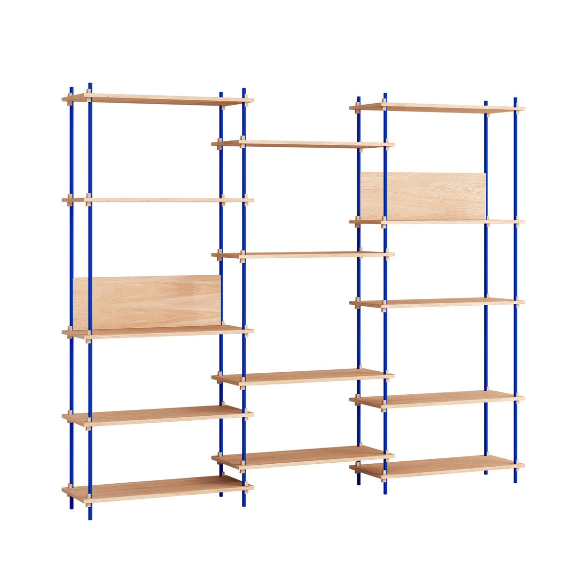 MOEBE Triple Shelving System with 2 L Shelves