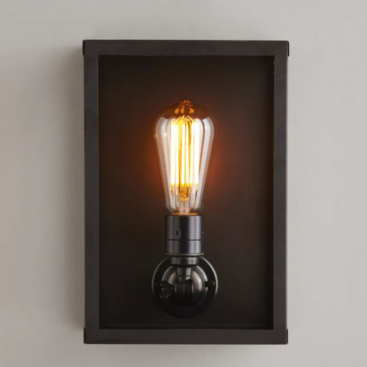 Davey Lighting Box Wall Light, Internally Glazed