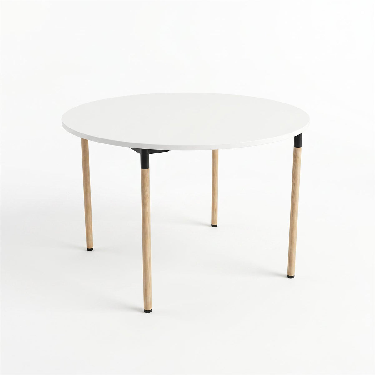 Andersen Furniture Tube Wood Round Folding Table
