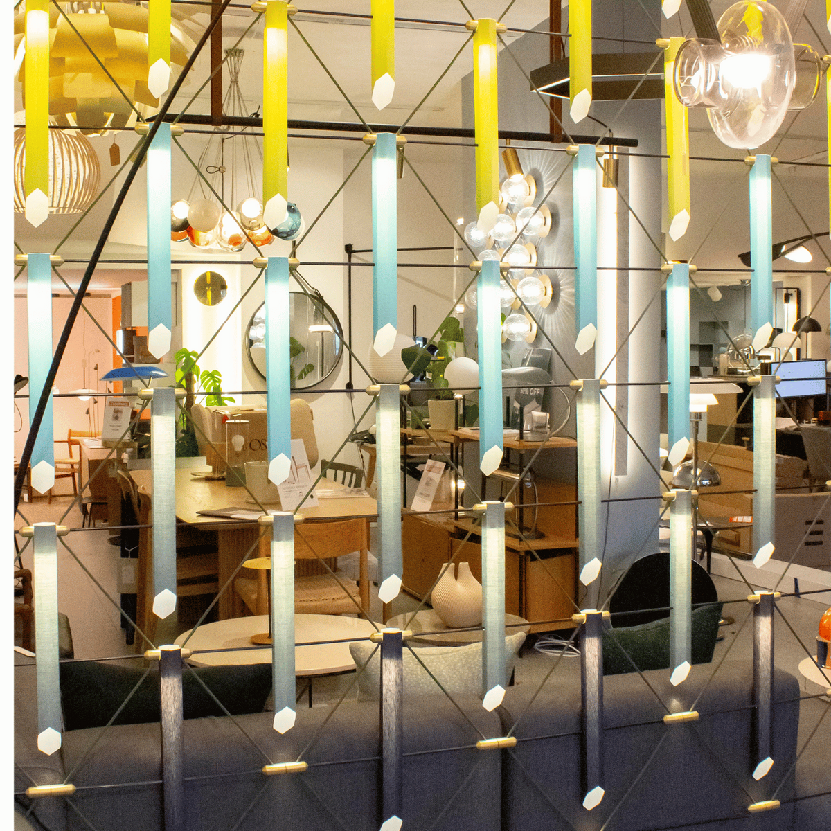 Ex-Display Designheure Mozaik room divider light fitting