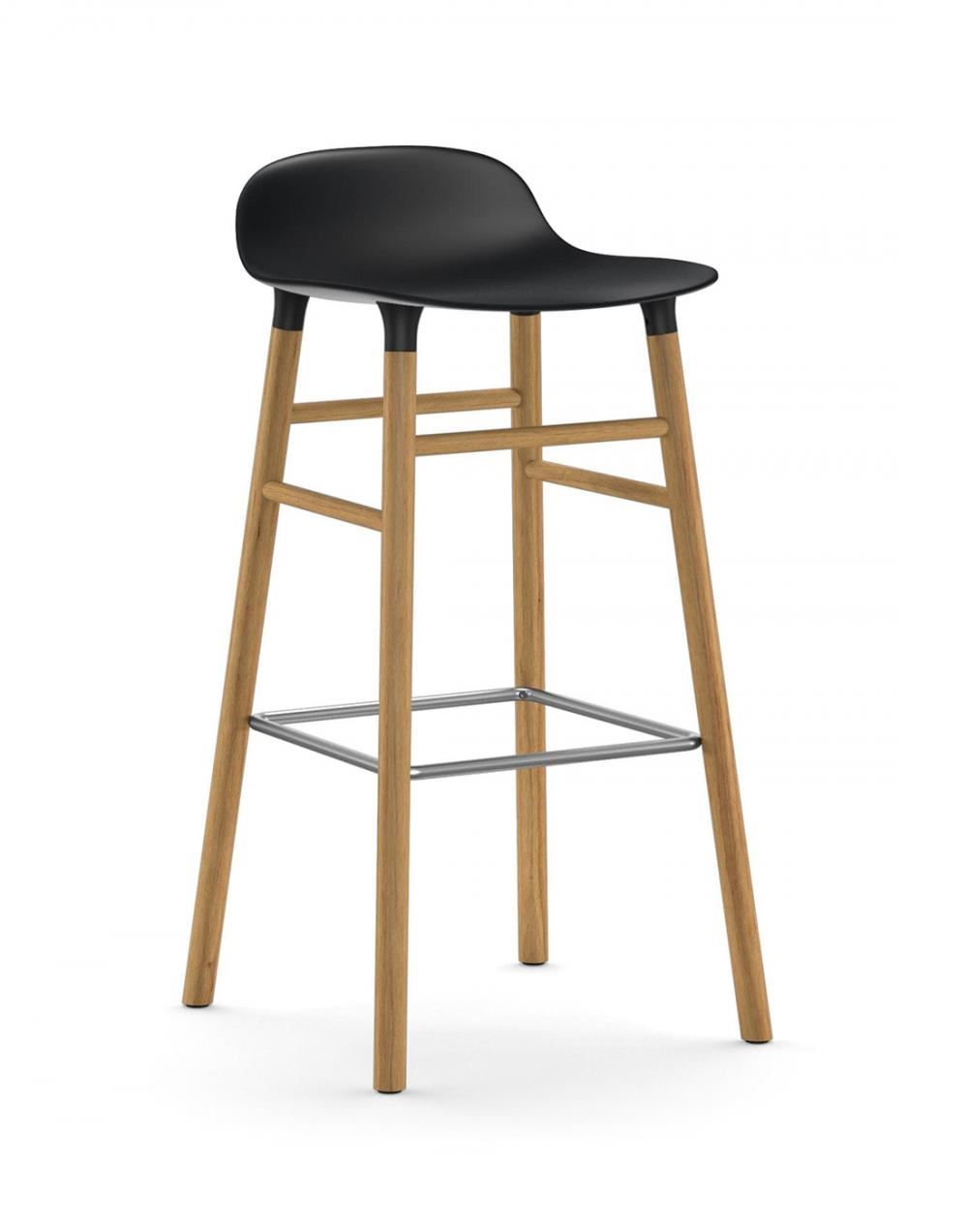 Normann Copenhagen Form Barstool - Wooden Legs