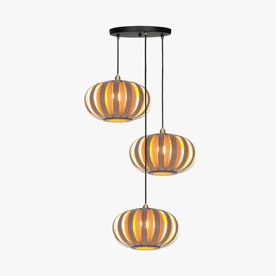 Tom Raffield Urchin Trio Cluster Pendant Light