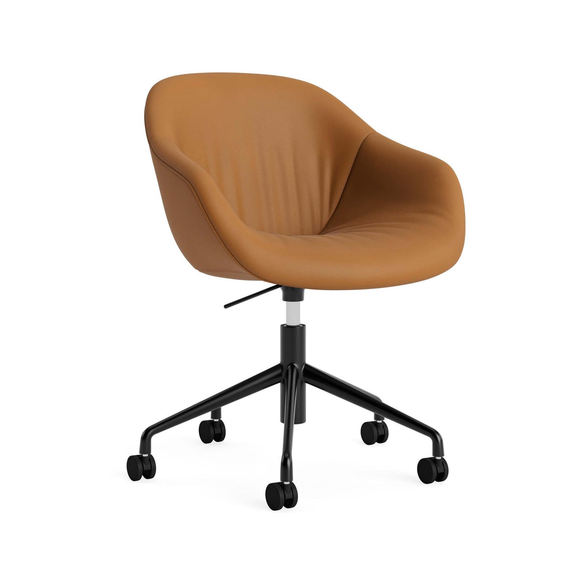 HAY AAC 253 Chair, Soft Upholstery - 5 Star Swivel Base, Gas Lift and Wheels