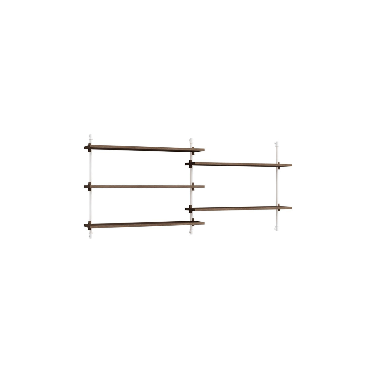 MOEBE Wall Shelving Set Double