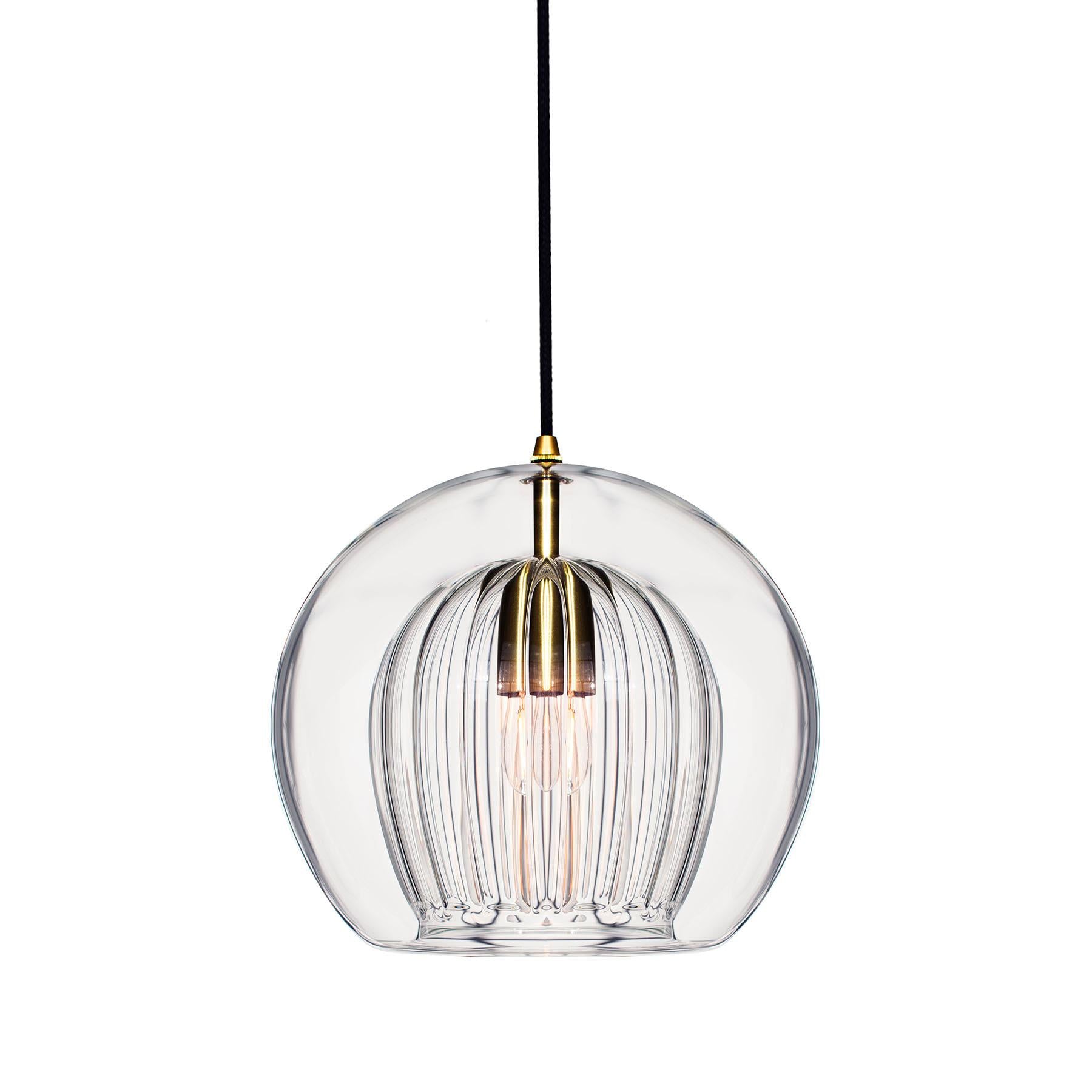 Marc Wood Pleated Crystal Pendant Light