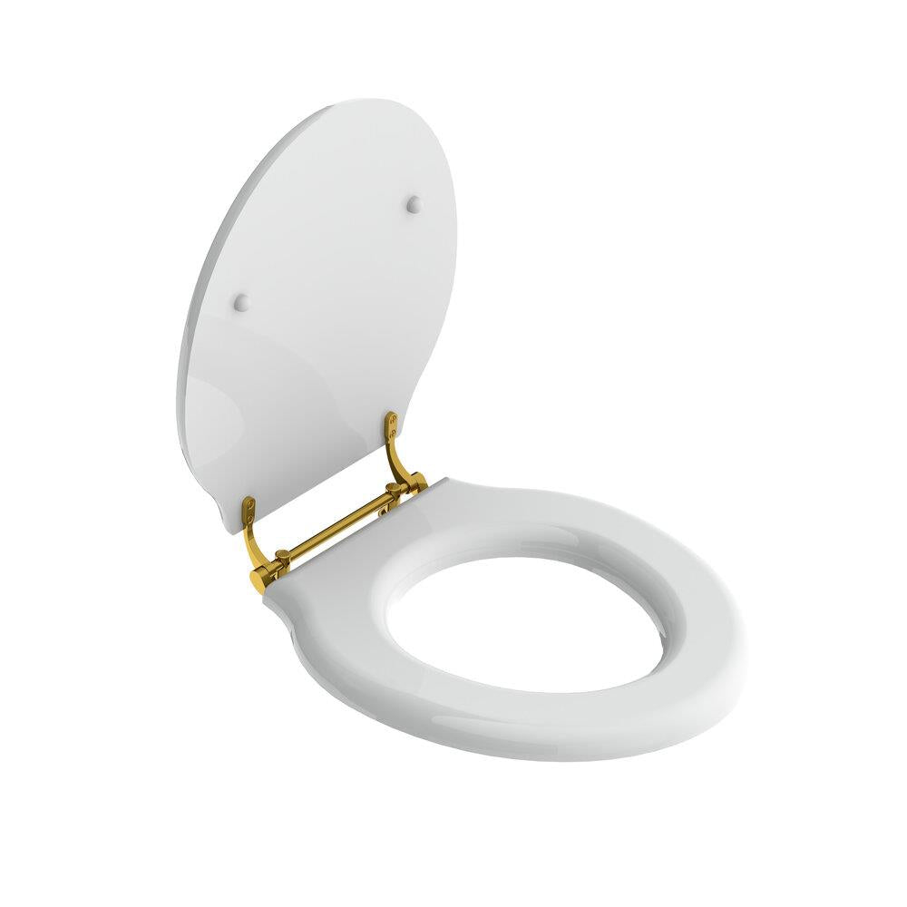 Lefroy Brooks Classic White Lavatory Seat LB7241