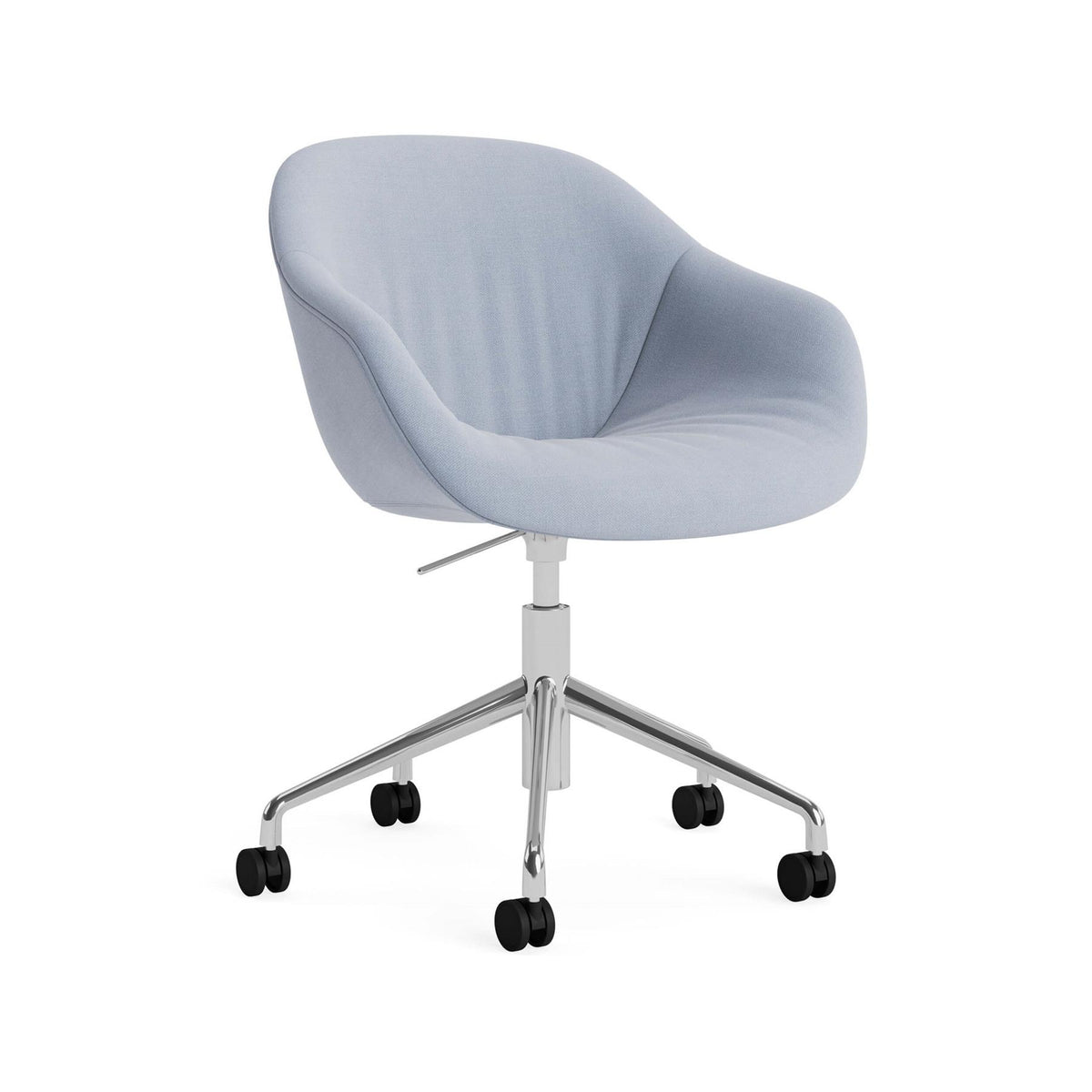 HAY AAC 253 Chair, Soft Upholstery - 5 Star Swivel Base, Gas Lift and Wheels