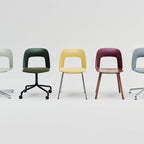 HAY Layout Chair 142 with 5 Star Swivel Wheel Base and Gas Lift