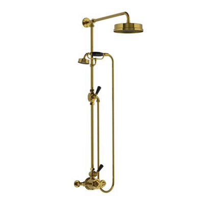 Lefroy Brooks MK8704 Mackintosh Exposed Thermostatic Shower Valve, Handset, Lever Diverter, 8 inch