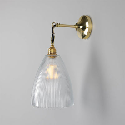 Mullan Lighting Fend Vintage Prismatic Glass Wall Light