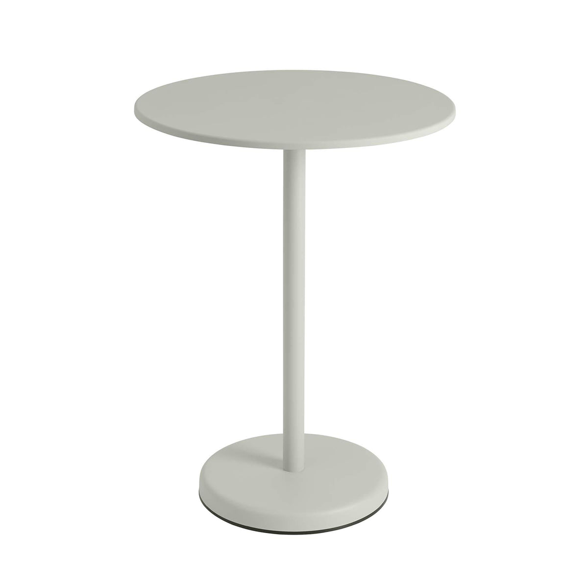Muuto Linear High Round Steel Garden Cafe Table
