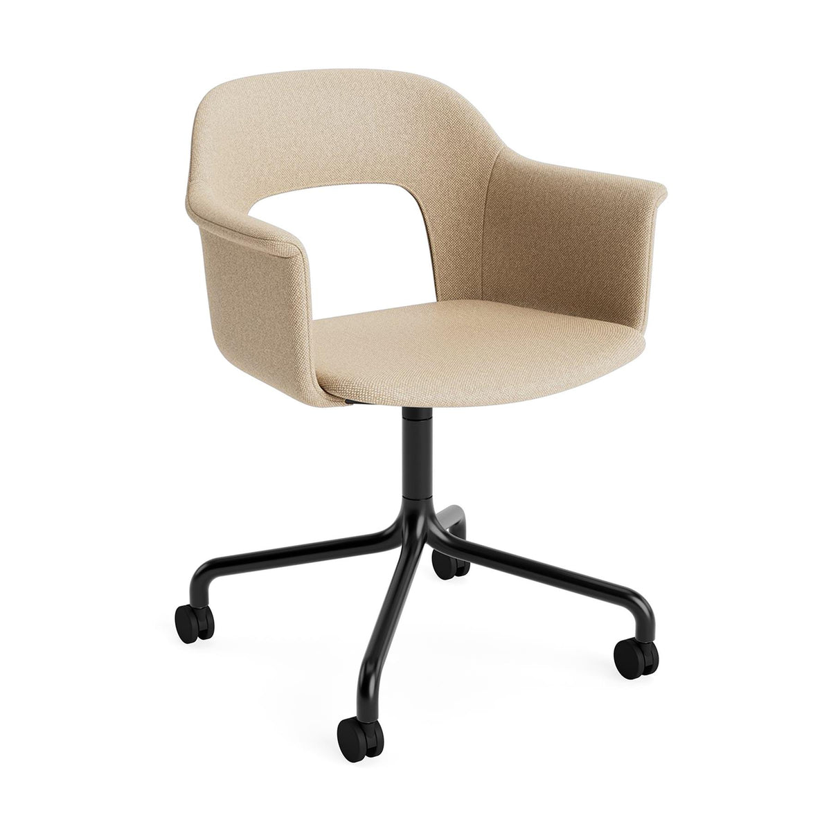 HAY Layout Armchair 264 with 4 Star Arc Swivel Wheel Base