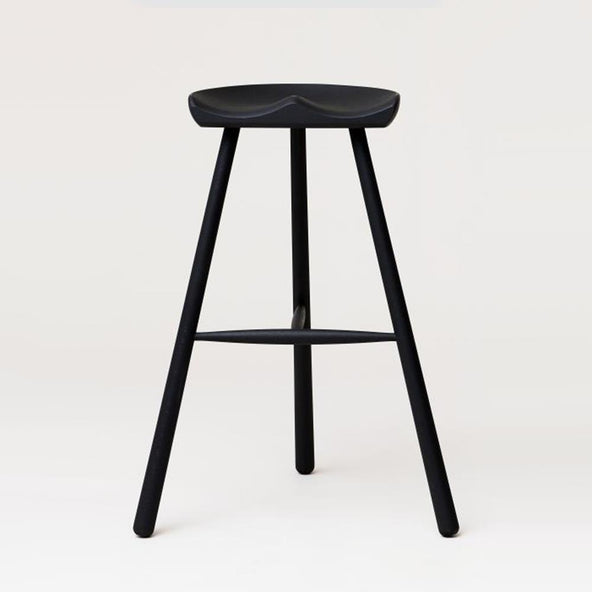 Outlet Form & Refine Shoemaker No. 78 Stool - Black Stained Beech
