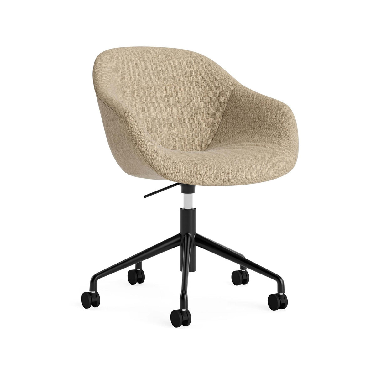 HAY AAC 253 Chair, Soft Upholstery - 5 Star Swivel Base, Gas Lift and Wheels