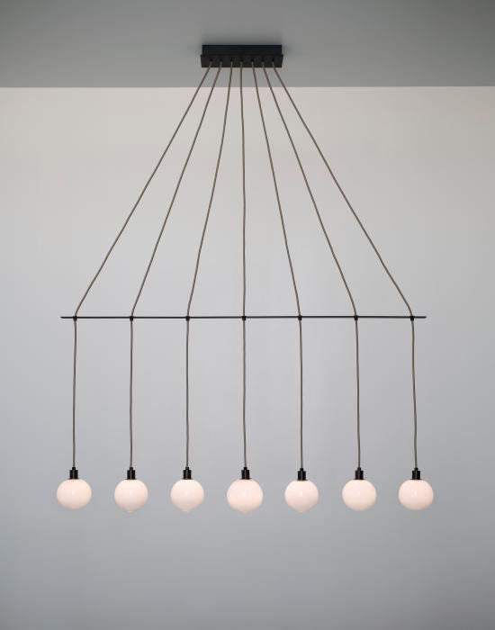 Drape linear chandelier