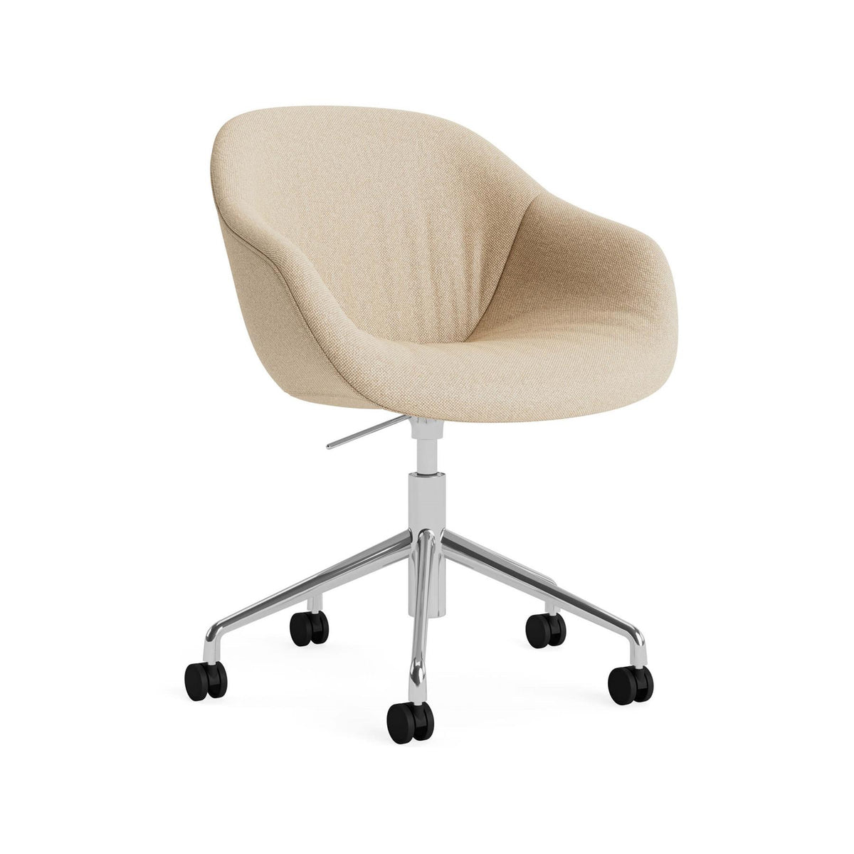 HAY AAC 253 Chair, Soft Upholstery - 5 Star Swivel Base, Gas Lift and Wheels