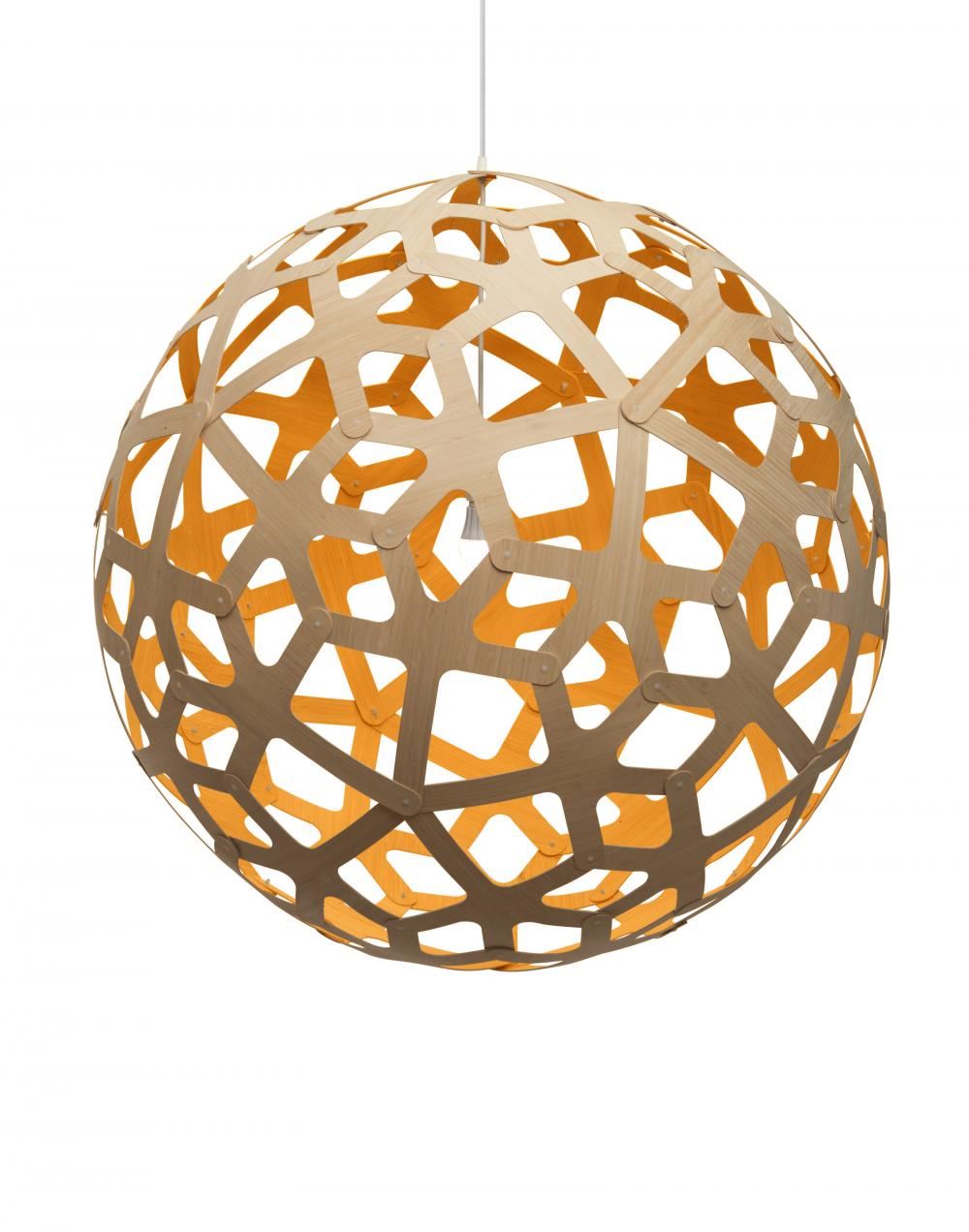 David Trubridge Coral Pendant Light - Colour Inside
