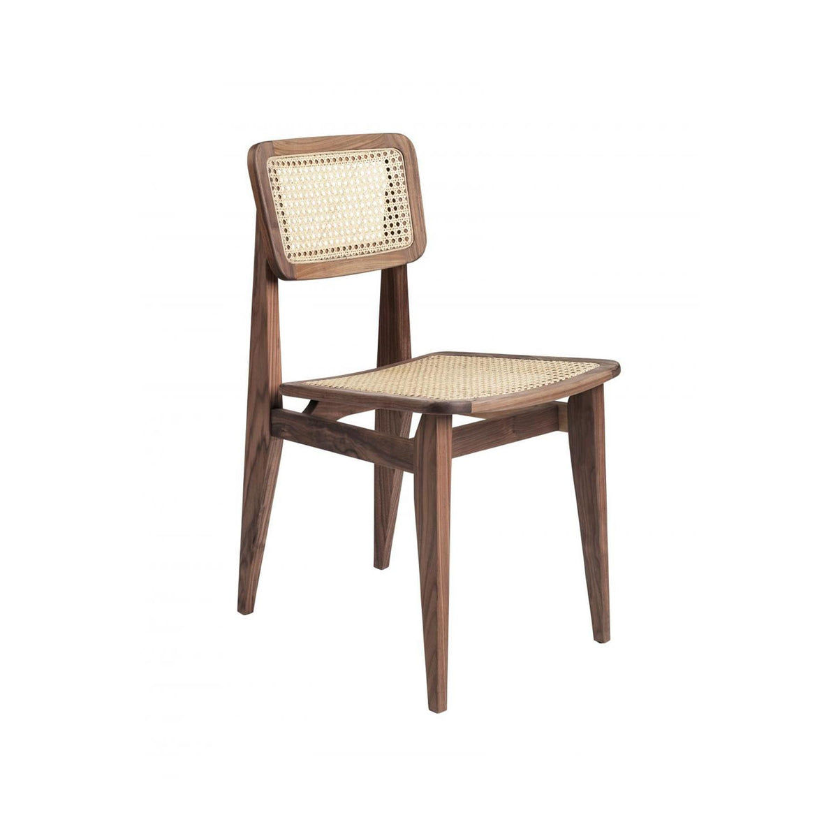 GUBI C-Chair Dining Chair - Cane Seat