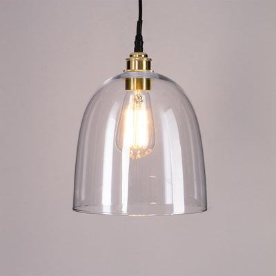 Old School Electric Bell Blown Glass Pendant : Bathroom Version