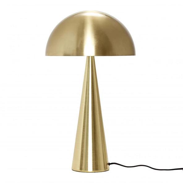 Outlet Hubsch Mush Table Lamp - Tall Brass