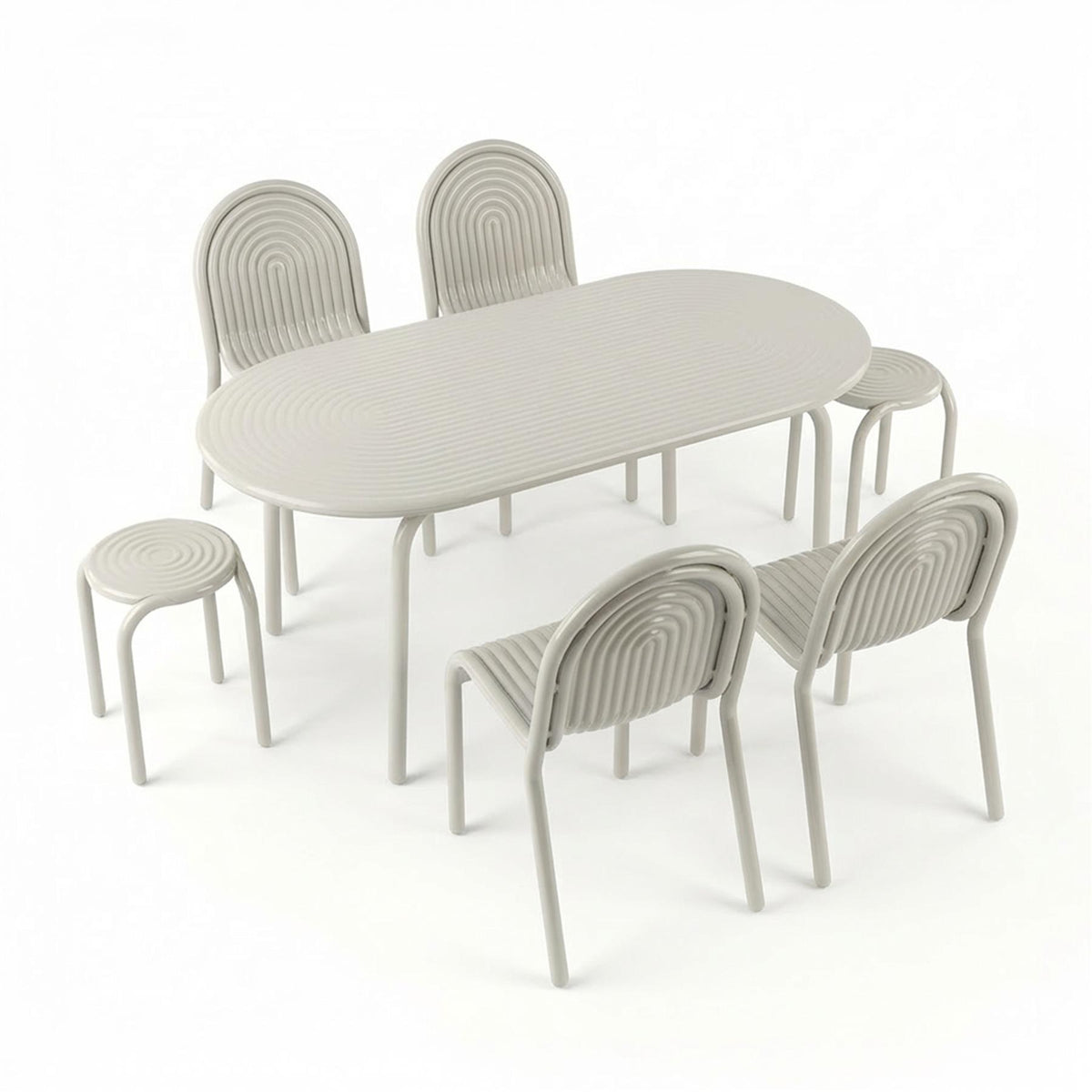 Tom Dixon Groove Family Garden Dining Set - Curated by Holloways of Ludlow