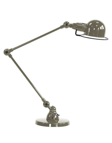 Outlet Jielde Signal Two Arm Desk Lamp - Khaki Grey, Gloss