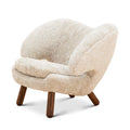 Finn Juhl The Pelican Chair In Sheepskin