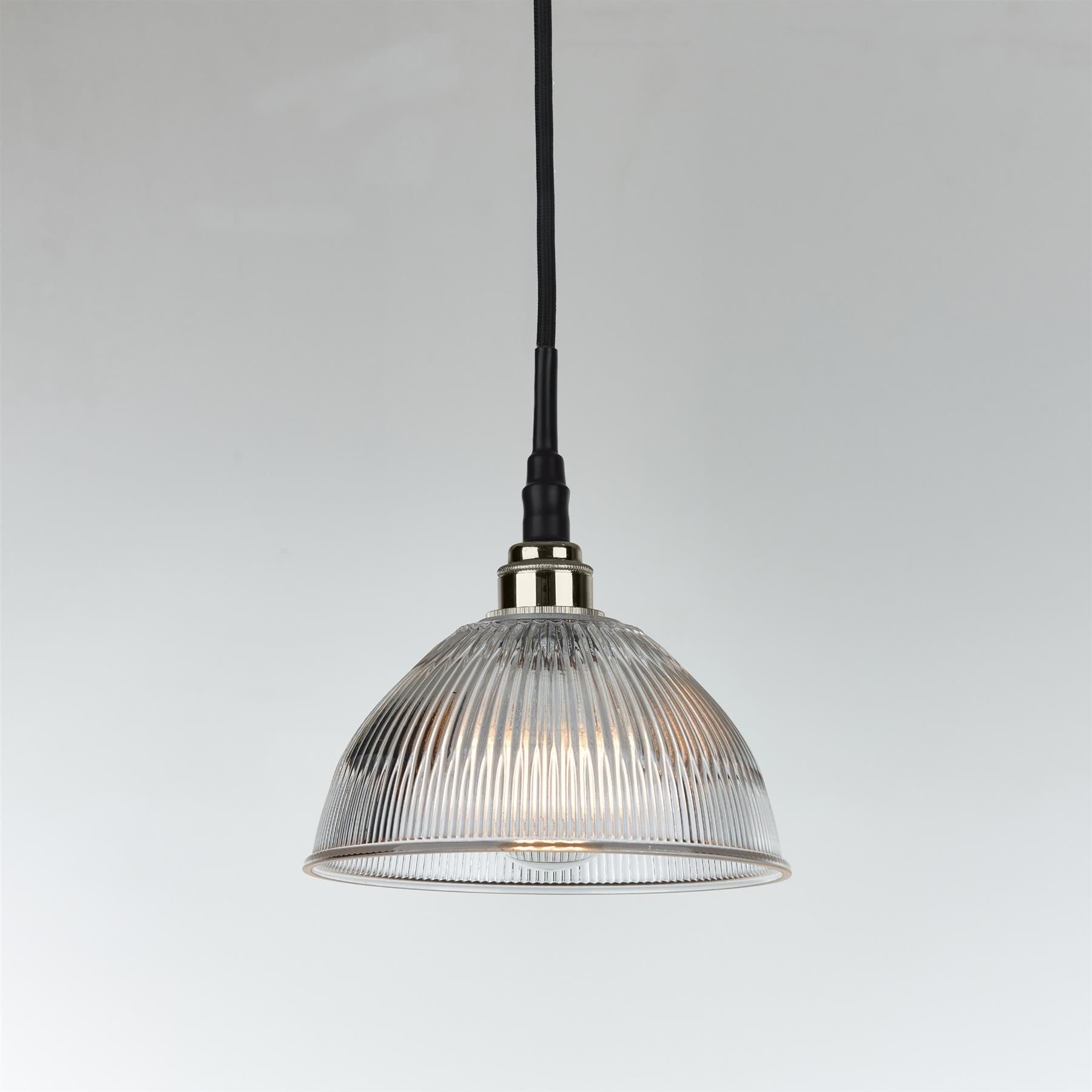 Old School Electric Prismatic Dome Pendant Light : Bathroom Version