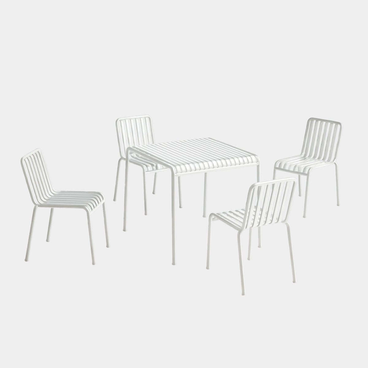 HAY Palissade Garden Dining Set - Chairs without Arms - Curated by Holloways of Ludlow