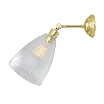 Mullan Lighting Hale Prismatic Railway Glass Wall Light