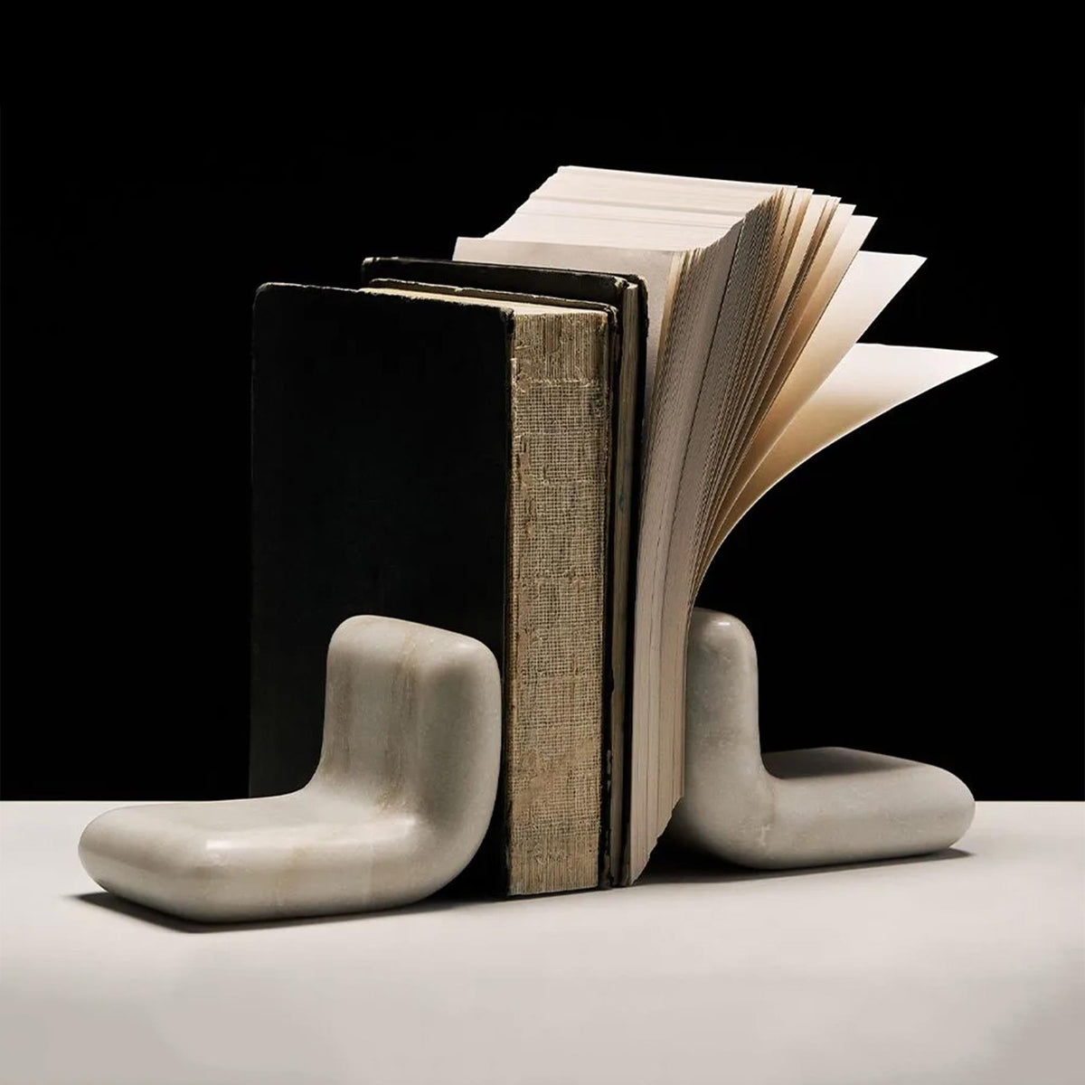 Tom Dixon Stone Bookends - White