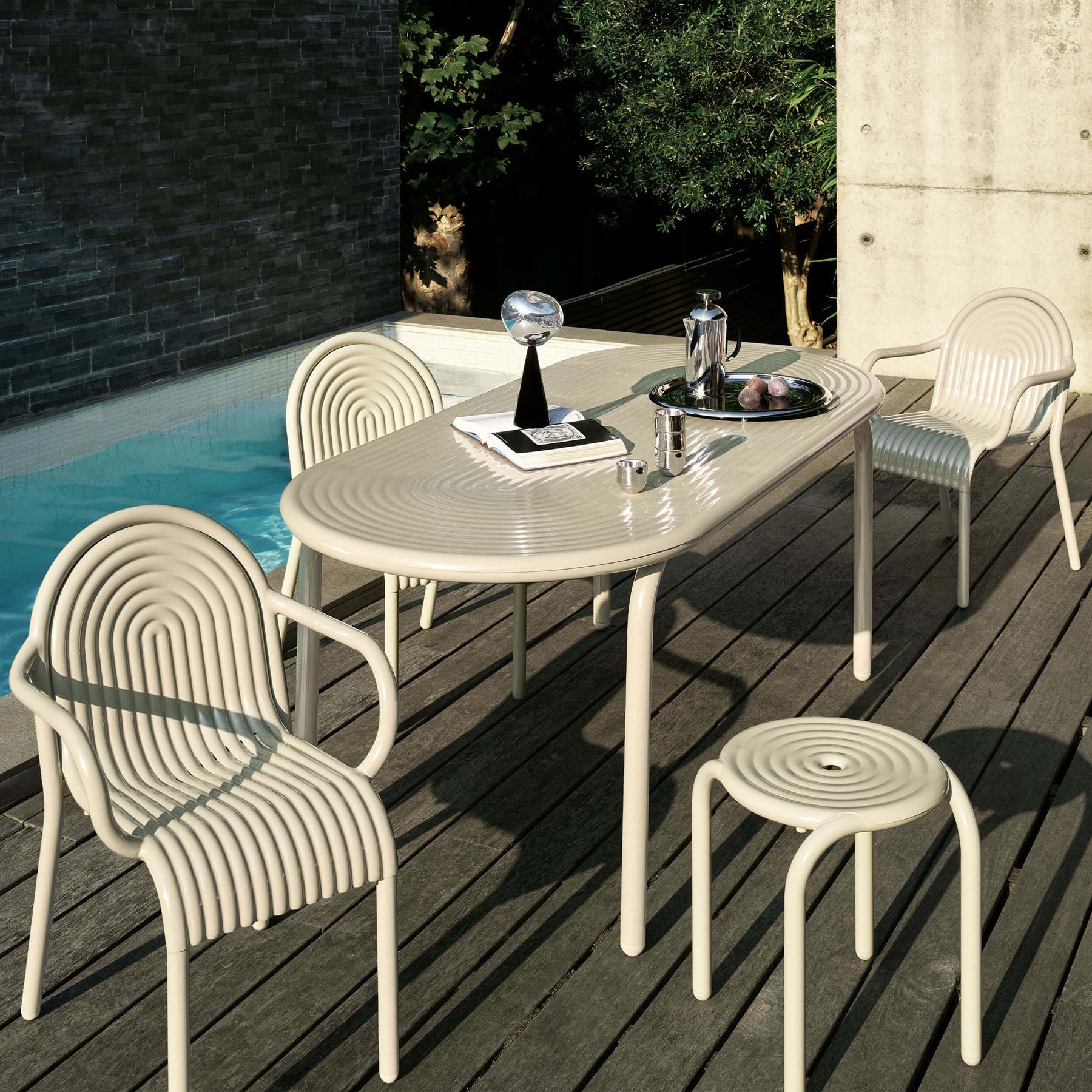 Tom Dixon Groove Garden Stool
