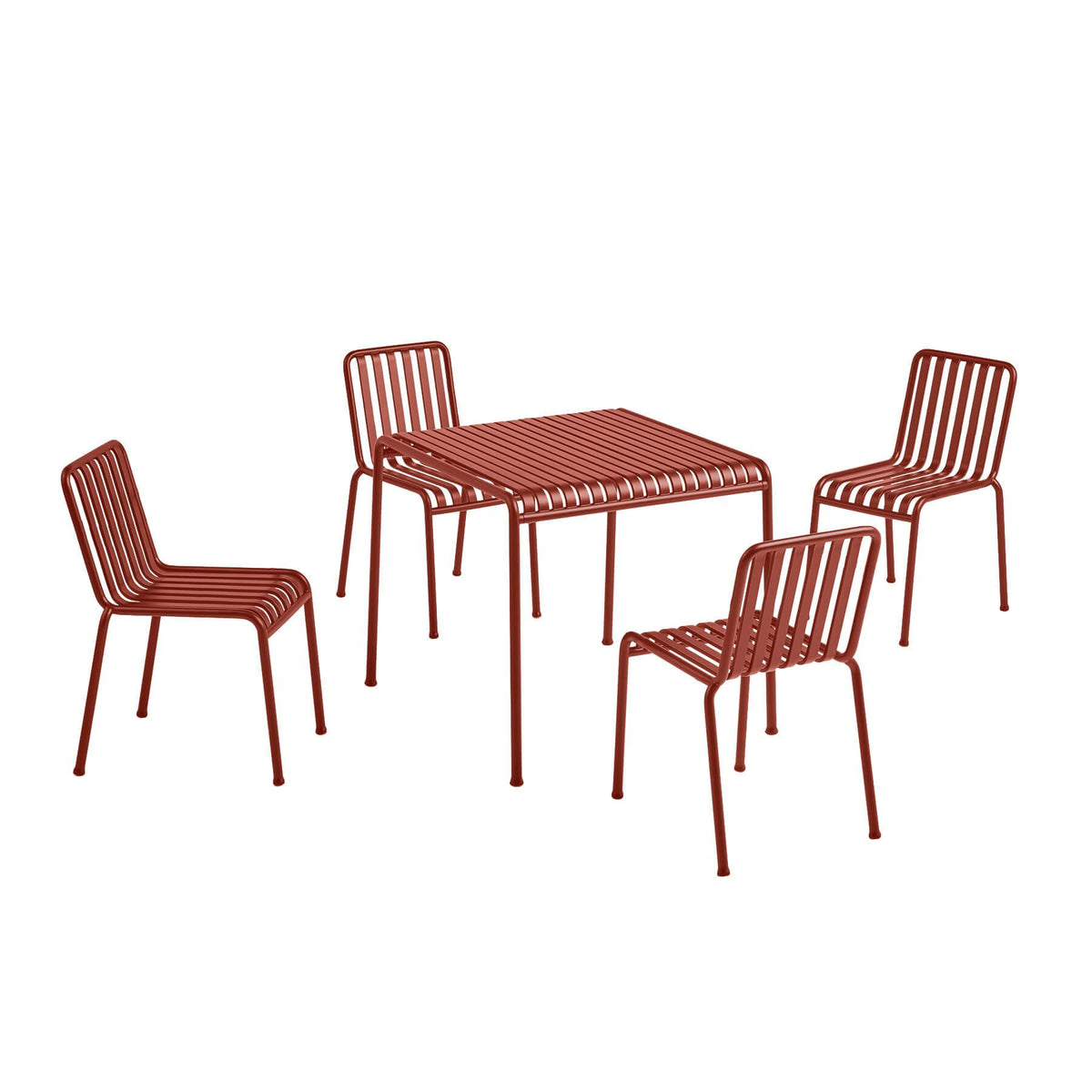 HAY Palissade Garden Dining Set - Chairs without Arms - Curated by Holloways of Ludlow