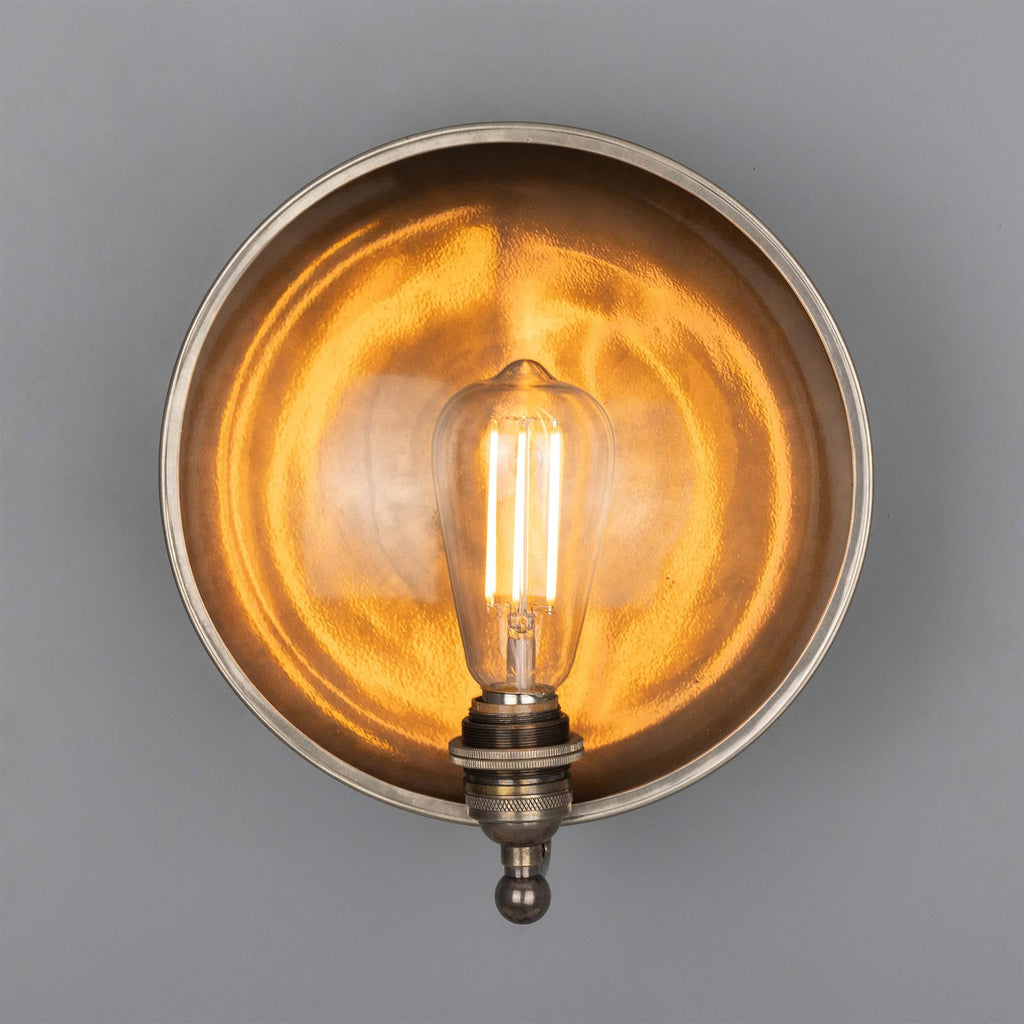 Mullan Lighting Chulainn Industrial Dish Wall Light