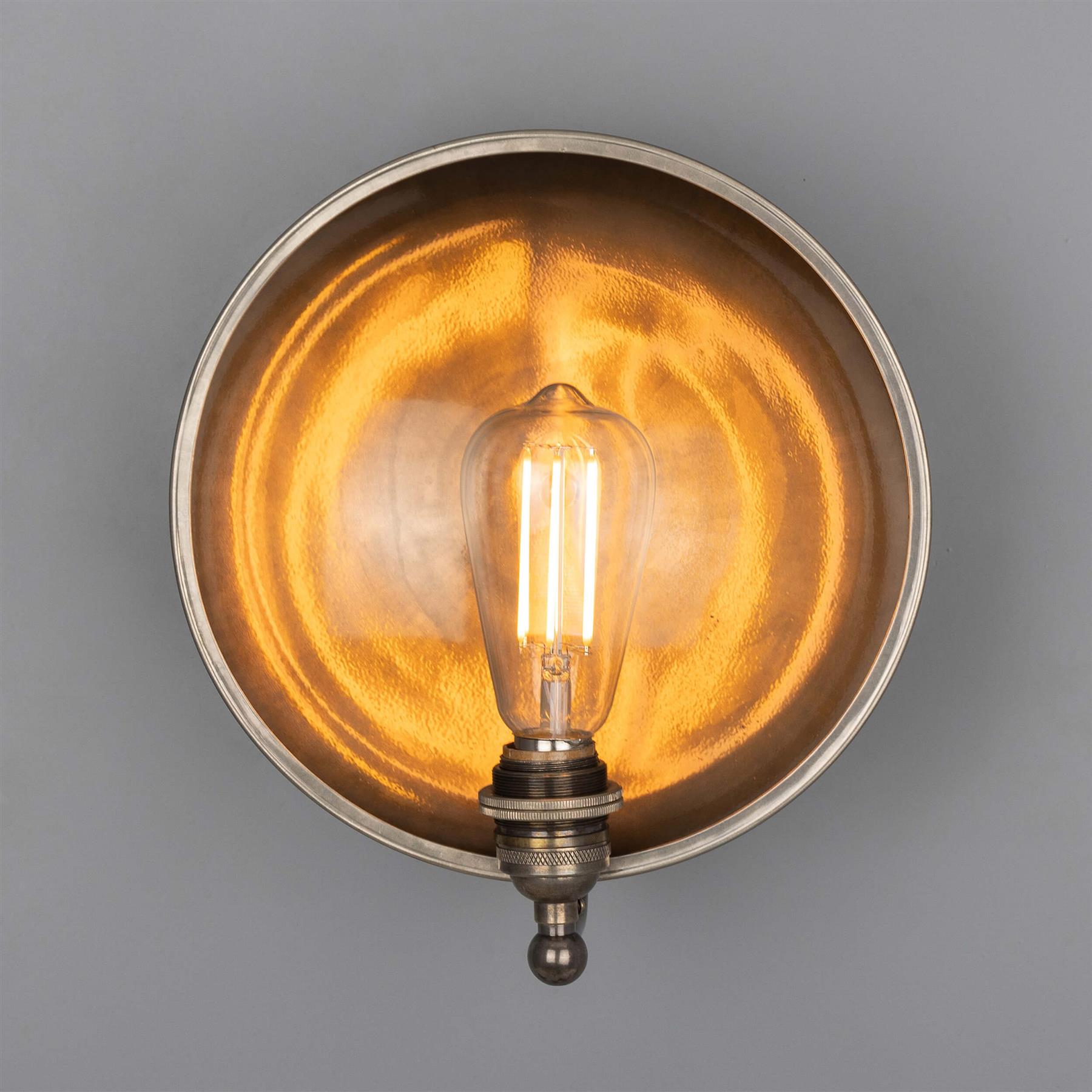 Mullan Lighting Chulainn Industrial Dish Wall Light