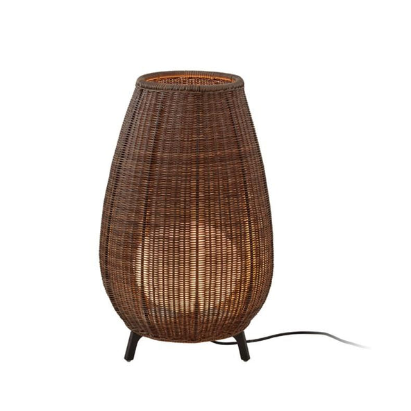 Ex-Display Amphora Outdoor Floor Light - 1, Rattan Brown **BERMONDSEY COLLECTION ONLY**