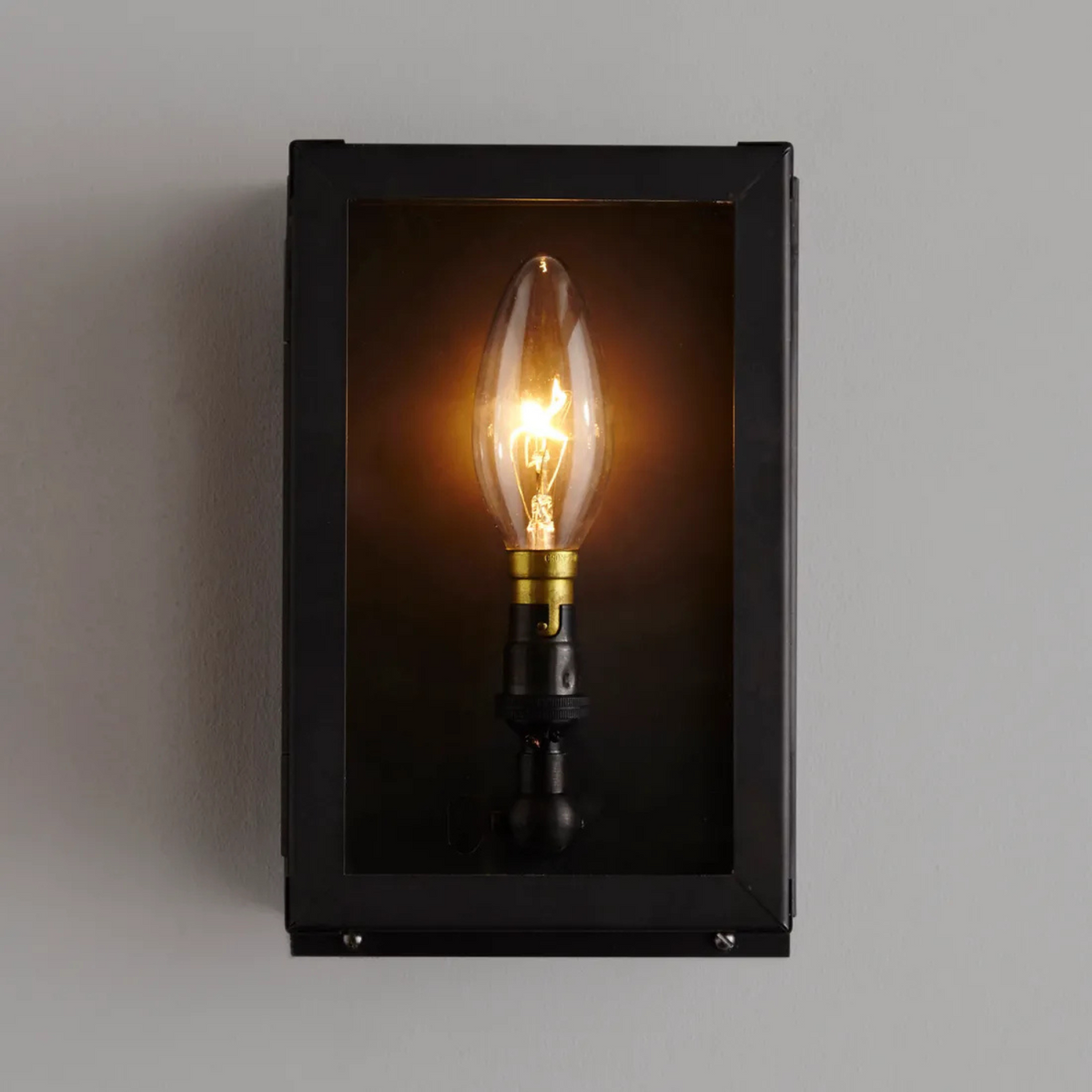 Davey Lighting Box Wall Light, Internally Glazed