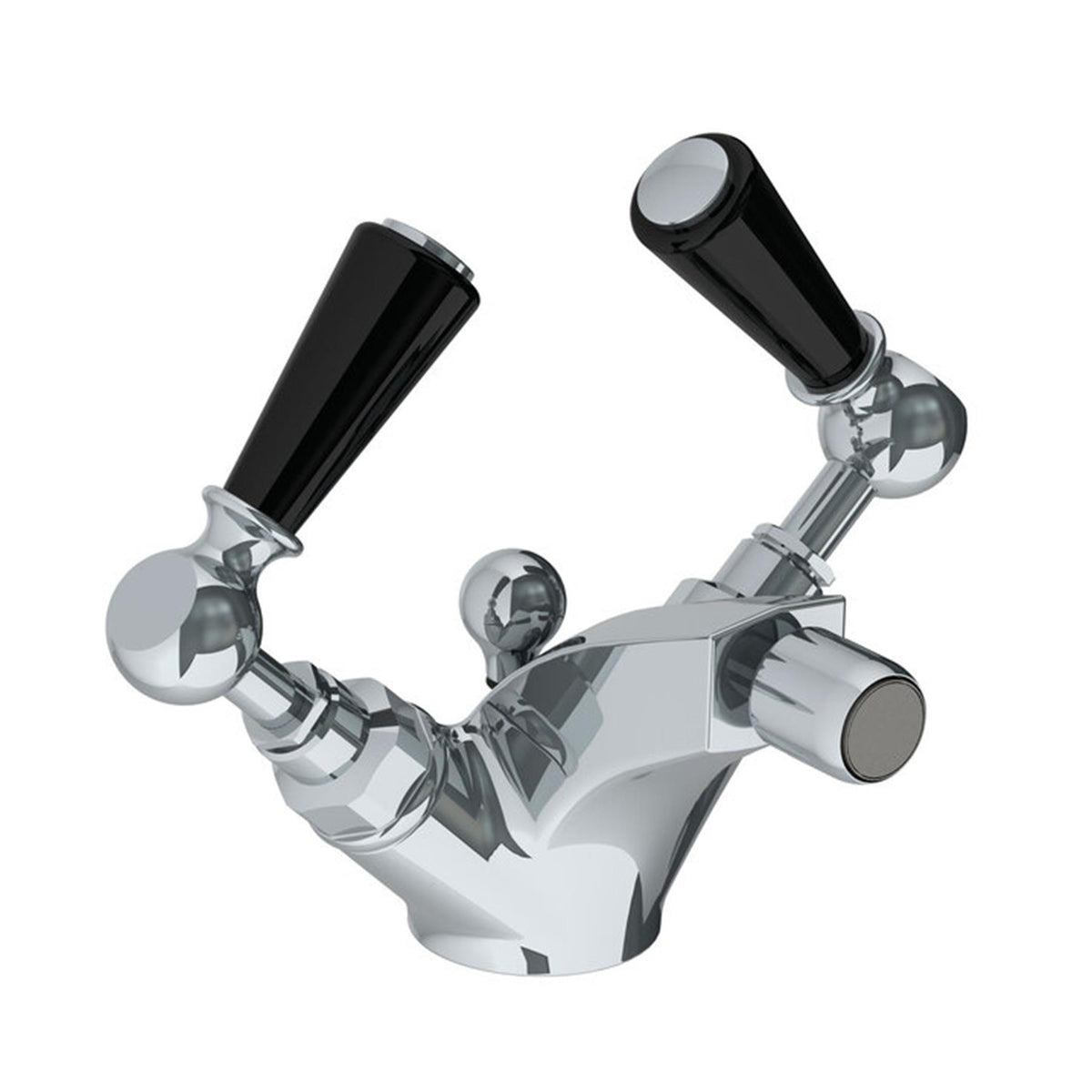 Lefroy Brooks Classic Mono Bidet Mixer with Levers & Pop-up Waste