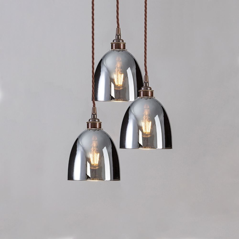 Outlet Old School Electric Blown Glass Cluster - Smoked