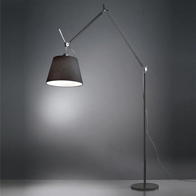 Outlet Artemide Tolomeo Mega Floor Lamp : Dimmable LED - Black, Black Fabric Shade, 32cm