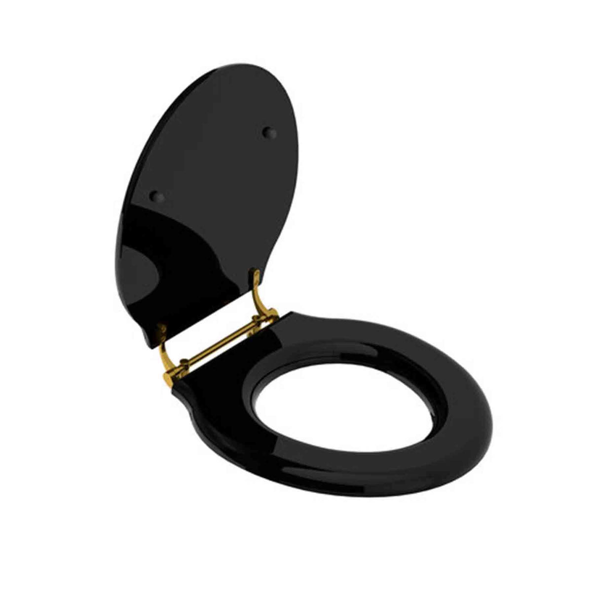 Lefroy Brooks Classic Black Lavatory Seat LB7242