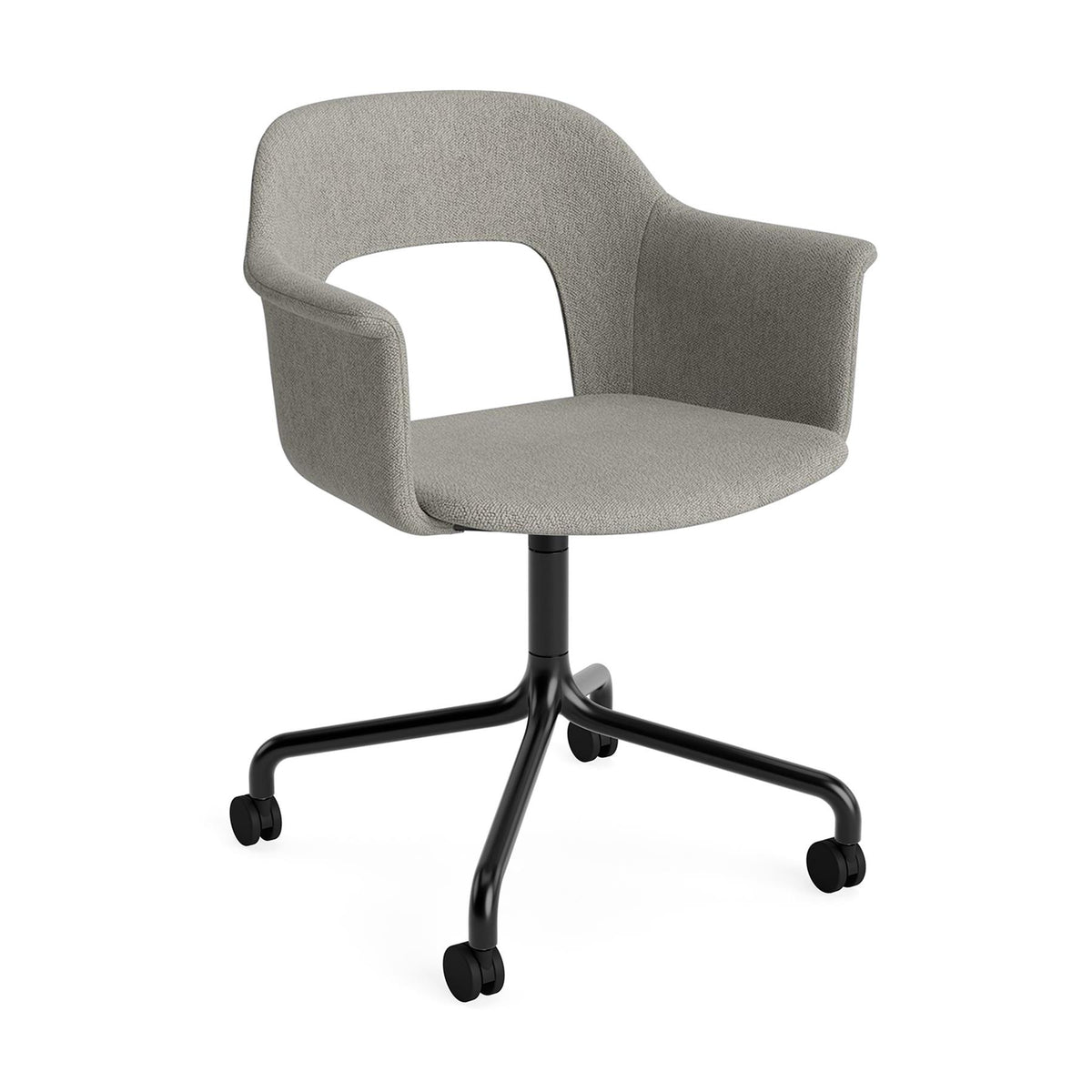 HAY Layout Armchair 264 with 4 Star Arc Swivel Wheel Base