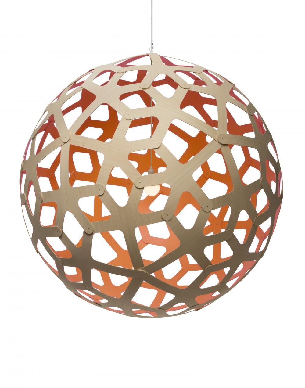 David Trubridge Coral Pendant Light - Colour Inside